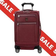 Travelpro Platinum Elite Softside 21" Expandable Carry-On Spinner - Bordeaux Red