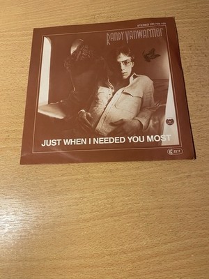 7'' RANDY VANWARMER * Just When I Needed You Most (MINT-)