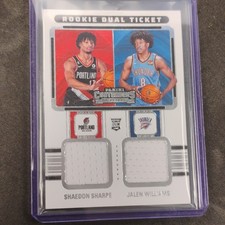 Panini 2022-23 Contenders Rookie Dual Ticket RT2-JWS Sharpe Williams Trail Blaz…