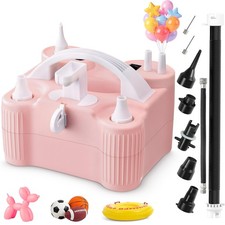 4-in-1 Electric Balloon Pump for All Balloons,Portable Dual Nozzle 600W Air P...