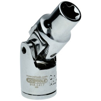 KS Tools 918.2417 1/4'' Torx-E Socket With Joint, E8