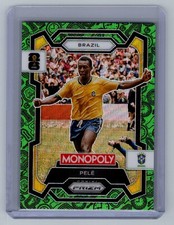 2026 Panini Prizm Monopoly FIFA World Cup #16 Pele Green Wave Prizms