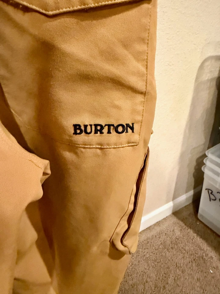 Burton Reserve 2L Snowboard Esquí Babero Pantalones Talla M Para Hombre Caqui Tostado DRYRIDE Foto 4 de 4