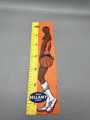 1969-70 Topps Rulers Walt Bellamy #1 HOF