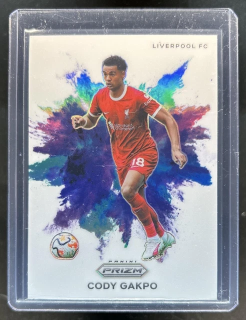 2023-24 Panini Prizm Premier League Cody Gakpo Color Blast SSP #14 Liverpool