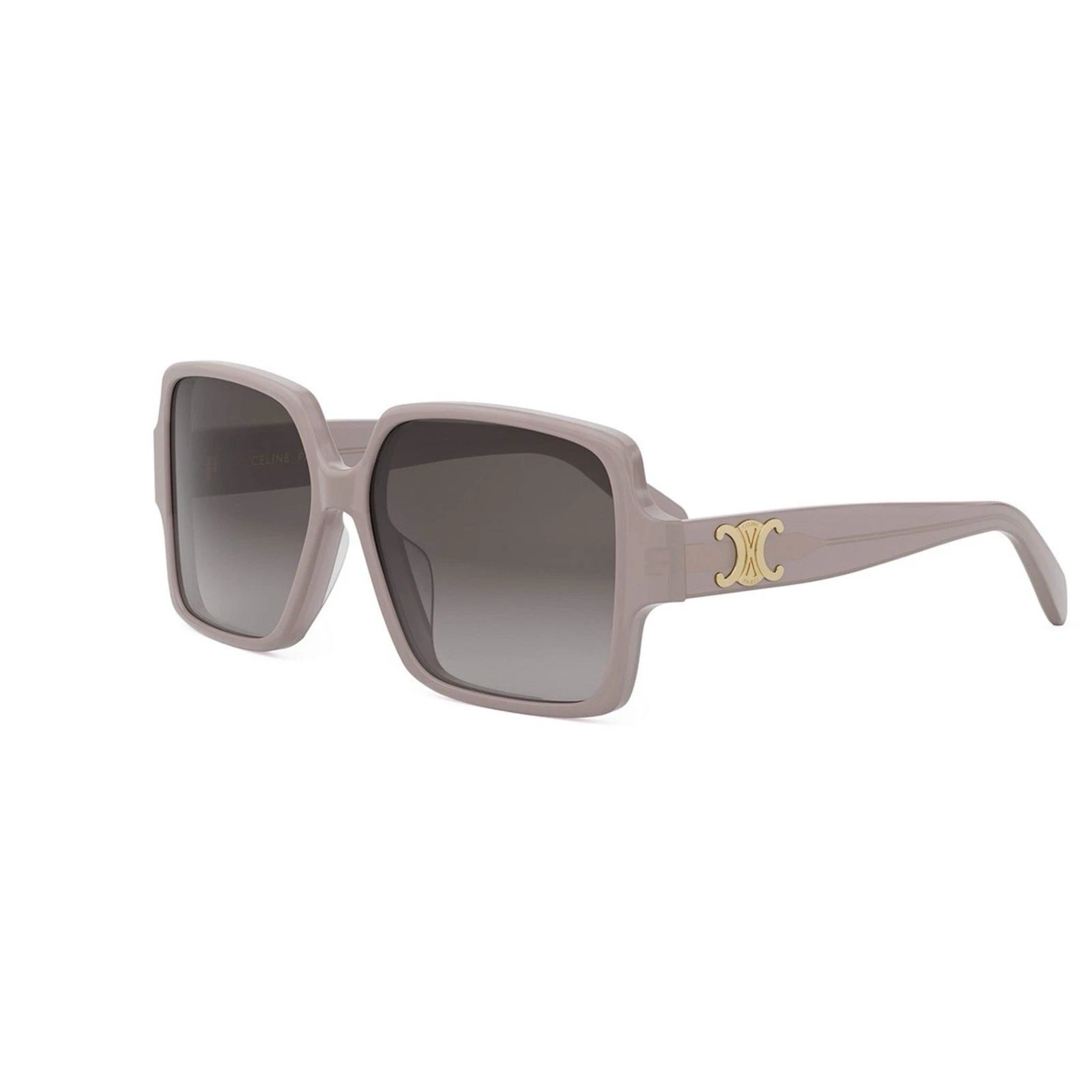 Celine — Celine CL40316U 45F Triomphe Women Sunglasses Shiny Rose Gold Brown AUTHENTIC