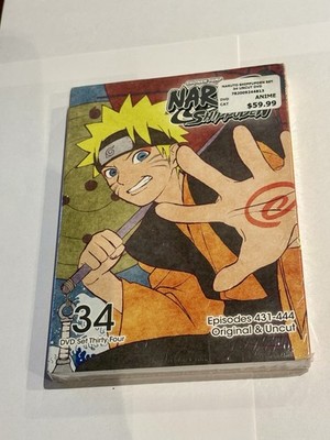 Naruto Shippuden Original & Uncut Set 34, Episodes 431-444 DVD Anime NEW SEALED!