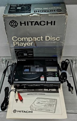 Vintage Hitatchi Discman CD Player DA-P100 Compact Disc Player W