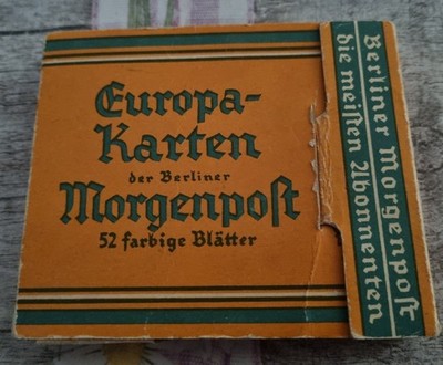 Alte Europa Karten der Berliner Morgenpost - 49 farbige Karten  1926 