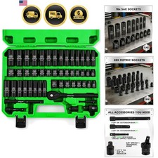 SWANLAKE 3/8 Drive Impact Socket Set, 50-Piec...