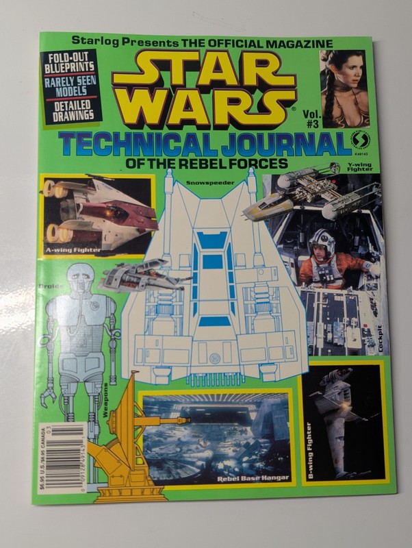 Star Wars Technical Journal Vol. 3 Starlog 1995 Fold-out Blueprints