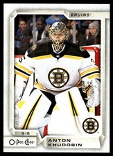 2018-19 O-Pee-Chee #475 Anton Khudobin Boston Bruins Hockey Card