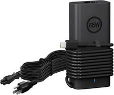 New Slim 65W 60W USB C Laptop Charger Compatible with Dell Black