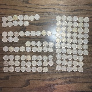 Wholesale Lot of 121 1915 1919 Buffalo Nickel Coins all Philadelphia AG VG