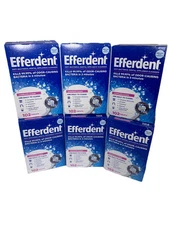 Efferdent Complete Clean Anti-Bacterial Denture Cleanser Tablets 102 Ct-6 Pack