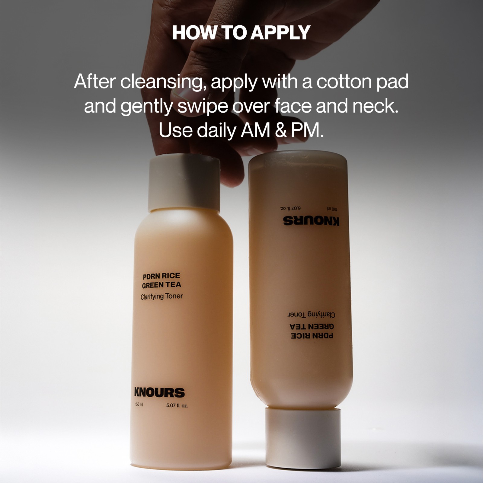Knours  - PDRN Rice & Green Tea Clarifying Toner 150ml | Pore Refining Skincare