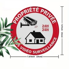 Private Property Under Video Surveillance Tin Metal Signs Home D cor 8x8