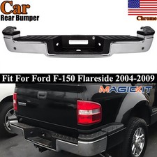 Fit For Ford F-150 XLT Flareside 2004-2009 Rear Steel Step Bumper Cover Assembly