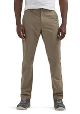 Wrangler Men's 36x30 All Terrain Chino Outdoor UPF 30 Pants BROWN Straight Fit