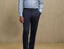 PROPER CLOTH Navy Blue Dress Pants Sz 38 x 31 Super 110s Wool