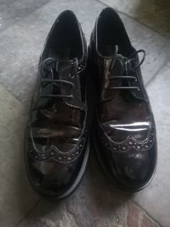 GEOX Respira Brown Patent Leather Lace Up Shoes Size 6 UK 39 EU