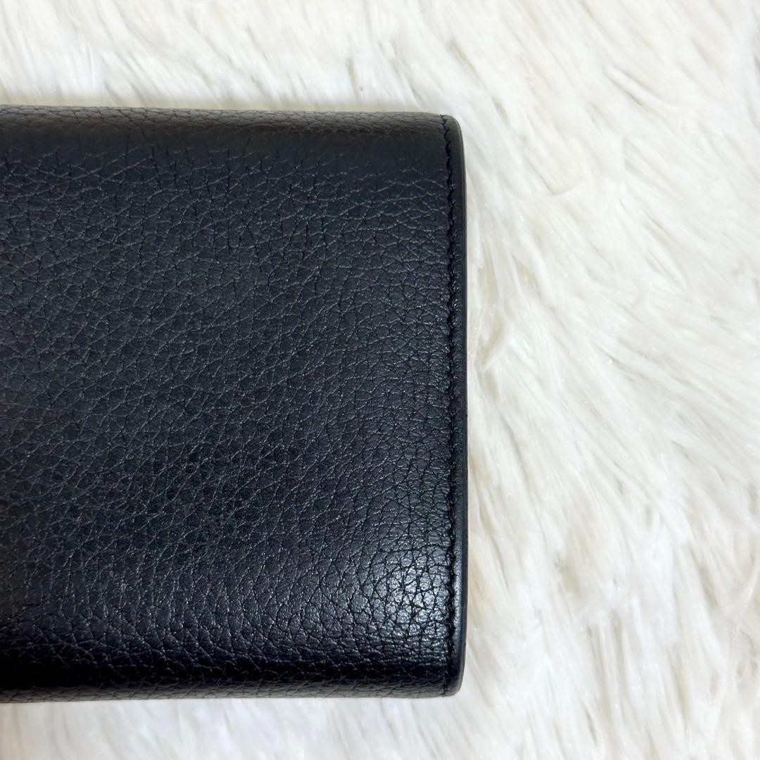 CELINE Small Folded Wallet Multi Function Black F… - image 7