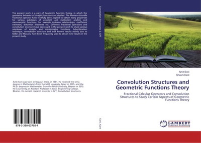 Amit Soni (u. a.) | Convolution Structures and Geometric Functions Theory | Buch