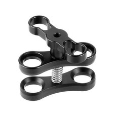 Diving Lights Butterfly Clip Double Ball Joint Connector Arm Clamp Mount