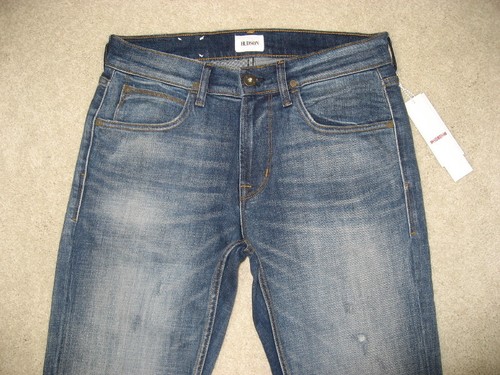 Nuevo con etiquetas Hudson Para Hombre Byron 5 Bolsillos Cremallera Recta Mosca Talla 31 Laughlin Distress - Imagen 5 de 12