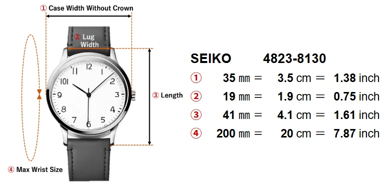 Винтажные римские мужские кварцевые часы 1977 [почти как новые / кандзи] SEIKO King 4823-8130 - Изображение 3 из 4