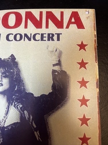 Madonna 8X10 Like A Virgin Tour Concert Poster San Francisco 4-23 1985 REPRINT - 第 5/8 張圖片