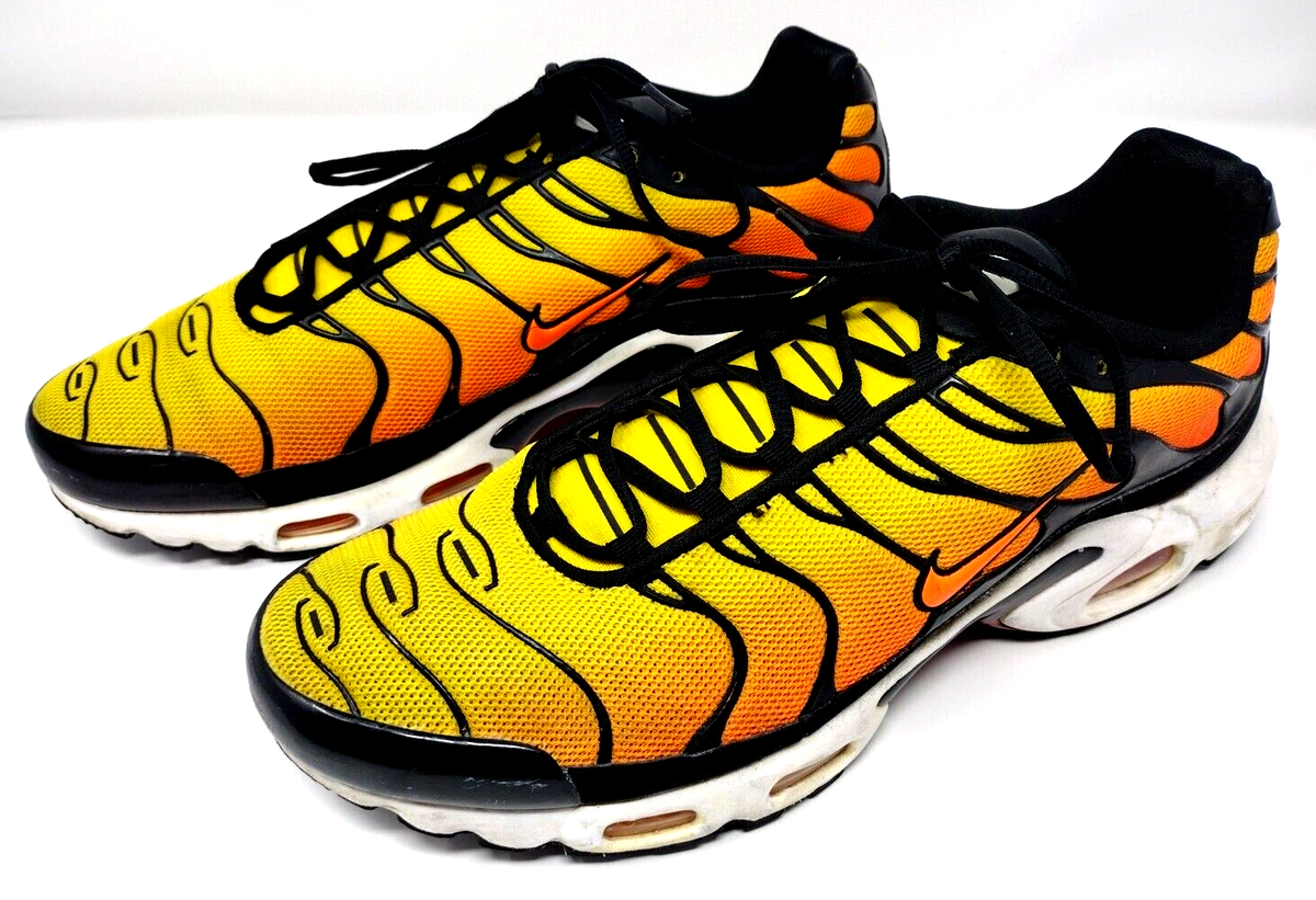 Nike Air Max Plus TXT TN Tiger Sunset with Orange Swoosh, Men's Size 13  (2014)