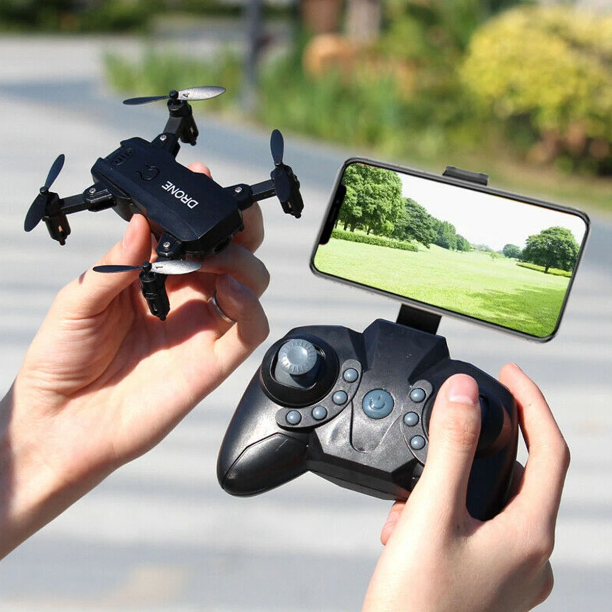 S107 Mini Drone Pliable RC 4K FPV HD Caméra Wifi FPV Drone Selfie