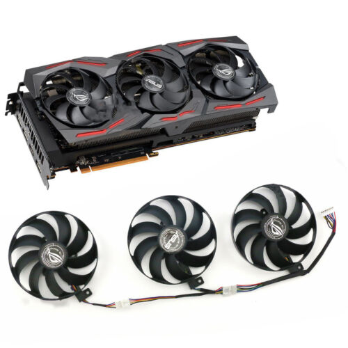 For ASUS ROG RTX2060 2070S 2080ti RX5700XT GPU Cooler Fan Cooling 12V T129215SU# - Afbeelding 1 van 13