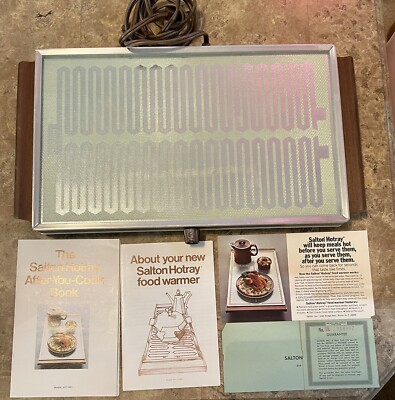 Rare Vintage Retro Salton Hotray Electric Automatic Food Warmer