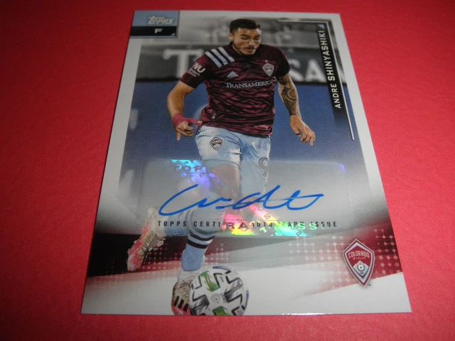2021 Topps MLS Charlotte Soccer Andre Shinyashiki Auto Card #75 Rookie Auto RC