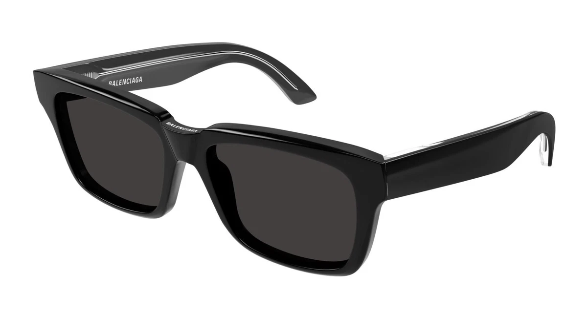 NEW Balenciaga BB0346S-001 Black Sunglasses | eBay