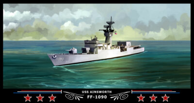 Navy Emporium USS Ainsworth FF-1090 Art Print