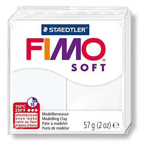 SG istruzione 8020 0 Fimo Fimo Soft pasta da modellare, 57 g, bianco (O7Q)