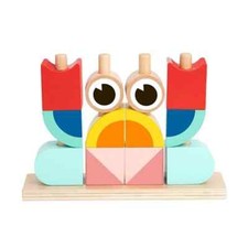 13 Piece Wooden Stacking Crab Block Set   Interactive Toddler Toy