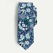 J. Crew Liberty Mountain Primrose Print 100% Cotton Tie MADE IN USA by MANE NEW!