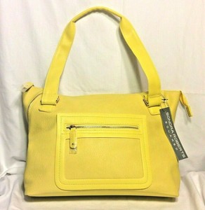 bright yellow purse