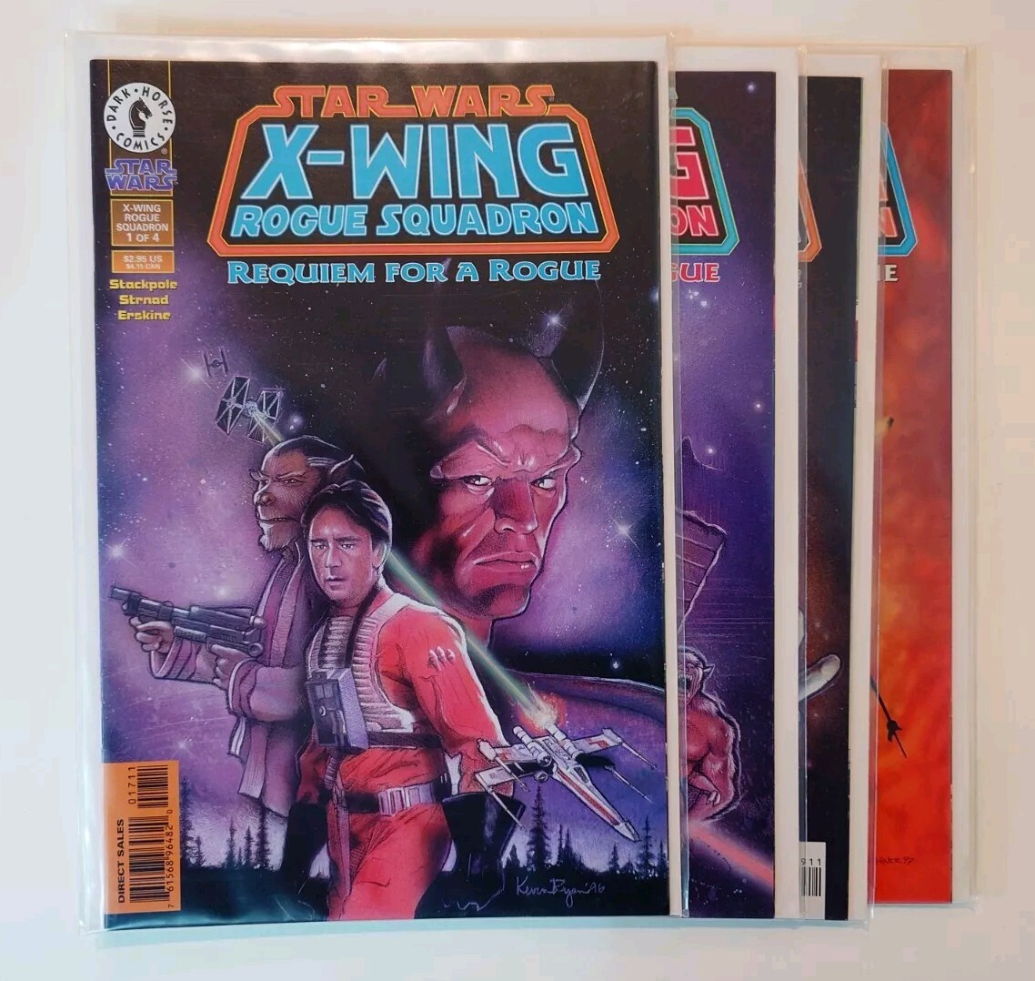 Star Wars X-Wing Rogue Squadron: Requiem for a Rogue 1-4 Lot Complete Series DK