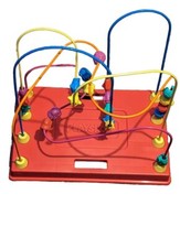 De colección 1988 Playskool Cuentas Ocupadas Laberinto Montaña Rusa Coche Avión Médicos Oficina Juguete