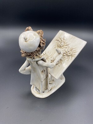 Vintage Dino Bencini Signed 7.5” Figurine Artist painter Italy