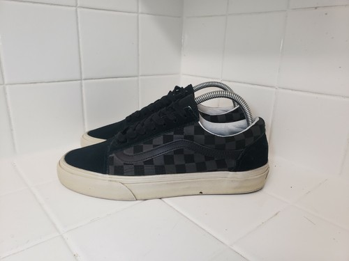 vans old skool checkered lace