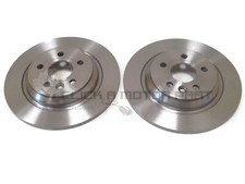 VOLVO V60 2010-2015 REAR 2 BRAKE DISCS SET SOLID NEW NO PADS (READ DESCRIPTION)