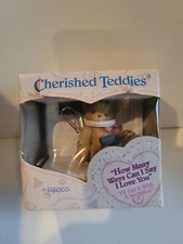 Cherished Teddies Photo Holder Mini Teddie With A Necklace 2001 NIB