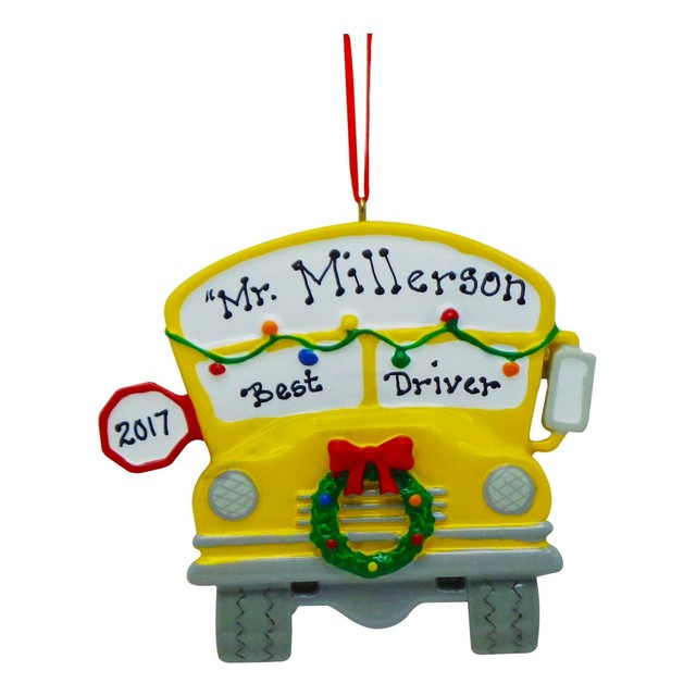 School Bus Personalized Christmas Tree Ornament for sale online eBay