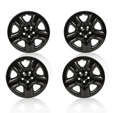 4 Black 17 Wheel Skins Hub Caps Full Rim Skin Covers For Toyota Rav4 2006-2012